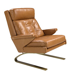 Angel Cerda Fauteuil en cuir camel