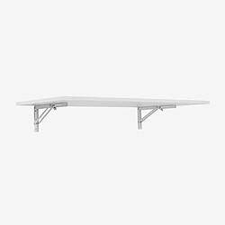 Ahd Amazing Home Design Table murale pliante pour cuisine bureau 120x60cm Jeremy - Blanc