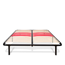 Maison aubertin Sommier cadre à lattes - Gris