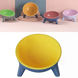 Bol surélevé incliné pour chats et chiens, conteneur distributeur de nourriture et d'eau pour la protection du cou, prévention du reflux