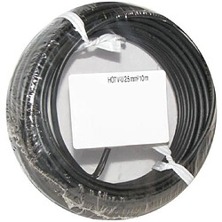 Fils & Câbles H07V-U Câble Noir 10 m