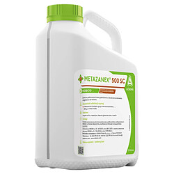 Adams Désherbant concentré jardin METAZANEX 500 SC 5L - herbicide gazon pelouse - contre les mauvaises herbes annuelles monocotylédones et dicotylédones