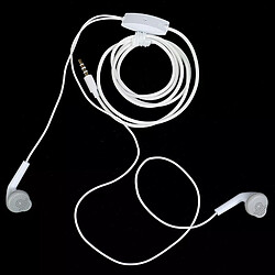 Écouteurs filaires avec micro - Blanc