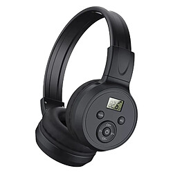 Casque radio FM sans fil - Noir
