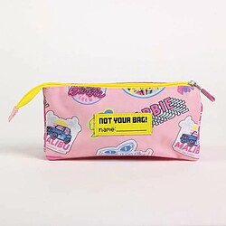 Trousse Triple Barbie - 2,2 x 1,1 x 22,5 cm - Fuchsia