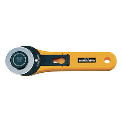 Olfa cutter rotatif 45 mm - Jaune Cutter rotatif - lame acier inoxydable - lame circulaire