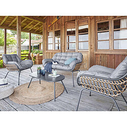 HESPERIDE Salon de Jardin Paopao - Graphite