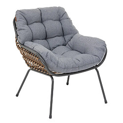 Hesperide Salon de jardin 4 places PAOPAO - Graphite pas cher