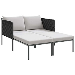 Chaise longue VidaXL - Gris clair