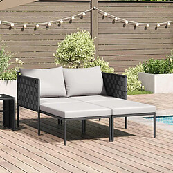 Chaise longue VidaXL - Gris clair