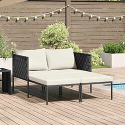 Chaise longue VidaXL - Blanc crème