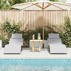 Avis Chaises longues VidaXL - Ensemble de 2 - Marron