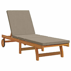 Chaise longue VidaXL - Marron