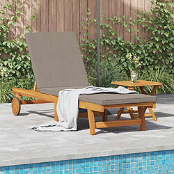 Chaise longue VidaXL - Marron