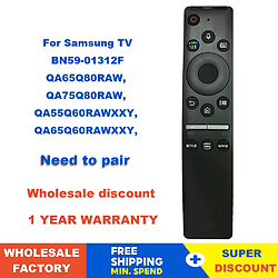 Télécommande vocale pour Samsung Smart TV - Noir