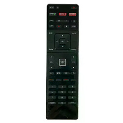 Télécommande TV Vizio XRT510 Télécommande pour TV Vizio XRT510 - Infrarouge 433 MHz - Compatible multiples séries - Remplacement prêt à l’emploi - Boutons d’accès applications