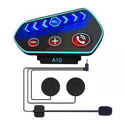 Casque moto sans fil - Noir