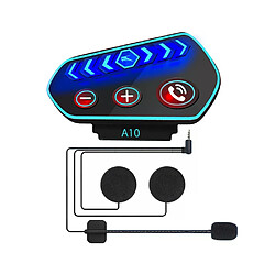 Oreillette Bluetooth moto avec micro - Noir