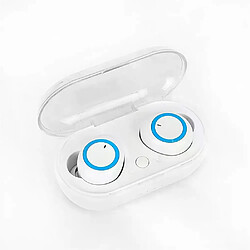 Y50 Écouteurs sans fil Bluetooth 5.0 TWS - Blanc