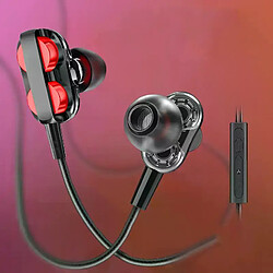 Écouteurs filaires à double anneau - Blanc