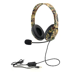 Casque gamer filaire - Camouflage