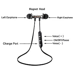 Avis Écouteurs Xt11 Bluetooth 4.2 - Argent