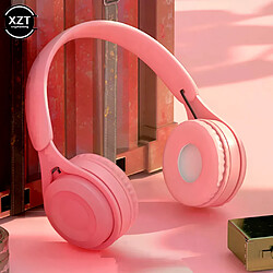 Écouteurs Bluetooth Macaron - Rose