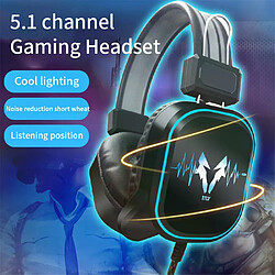 Casque de jeu Kebidu USB - Noir