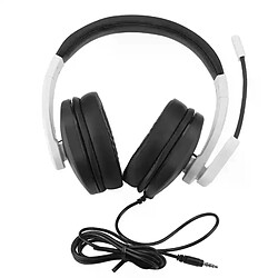 Casque gamer filaire - Noir Casque gamer arceau - jack 3,5 mm - micro - réduction de bruit - circumaural
