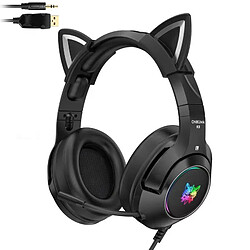 K9 casque gaming avec micro - Noir
