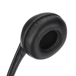 Avis Casque filaire USB avec micro - Noir