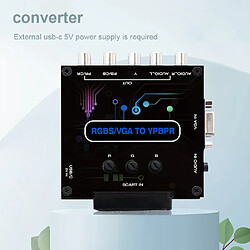 Convertisseur Console jeu RGBS VGA SCART à YPBPR couleurs vidéo
