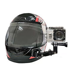 Kit de montage casque pour GoPro Hero Support de menton pour caméra d'action - ABS et métal - Compatible moto - Ensemble complet