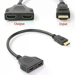 Convertisseur HDMI 1080P, séparateur à 2 ports
