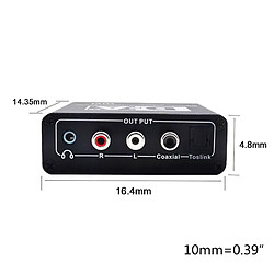 Commutateur Coaxial optique RCA Jack 3.5mm