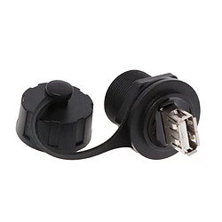 Connecteur USB 2.0 pour montage sur panneau - Etanche IP67 Connecteur USB 2.0 femelle - Prise étanche IP67 - Avec capuchon