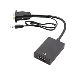 Adaptateur VGA mâle HDMI avec audio 3.5mm
