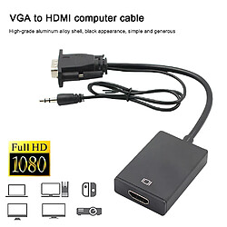 Adaptateur VGA mâle HDMI avec audio 3.5mm