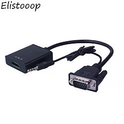 Adaptateur VGA vers HDMI avec audio
