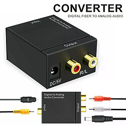 Convertisseur Toslink Audio - Optique Vers RCA