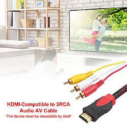 Adaptateur HDMI vers 3RCA - 1.5m