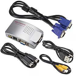 Adaptateur VGA vers TV RC pour ordinateur NTSC/PAL