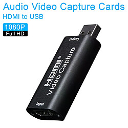 Boîtier d'enregistrement HD 1080P, HDMI vers USB