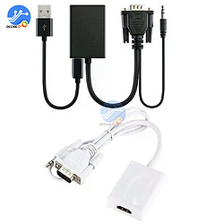 Câble HDMI vers VGA avec Audio