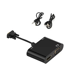 Adaptateur VGA vers HDMI 3-en-1