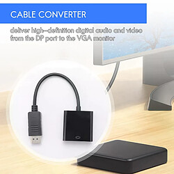 Avis Adaptateur DisplayPort DP vers VGA - Noir