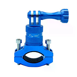 Support téléphone vélo 360° - Bleu Support téléphone vélo - Rotation 360° - Pour caméra sportive - Métal - GoPro Hero 4/3+/3/2/1