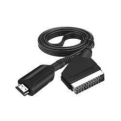 Adaptateur SCART 1080P vers HDMI - Compatible HDTV