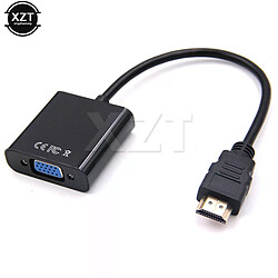 Adaptateur USB vers VGA 1080p avec câble AUX - Noir