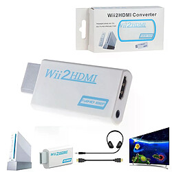 Adaptateur Wii à HDMI 720P/1080P - Blanc